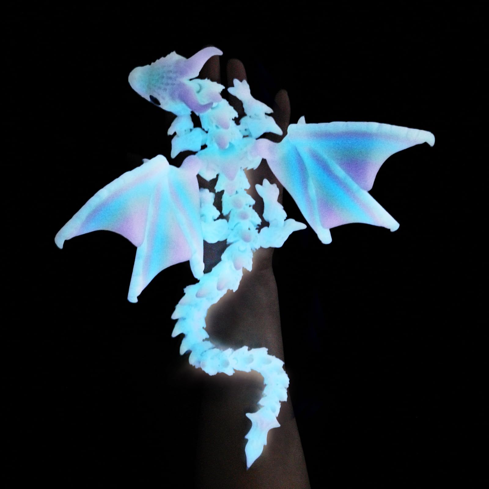 SUMLAND glow-in-the-dark articulated winged dragon